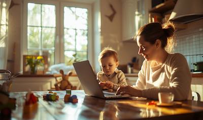 nebenerwerb als mutter arbeiten von zuhause