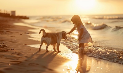 strandurlaub mit hund und kindern